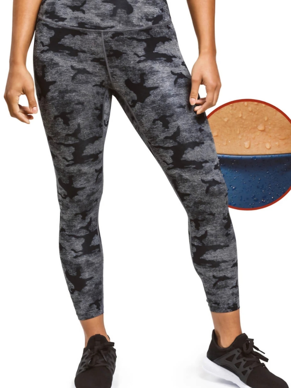 Sweat Shaper High-Rise Grey Camo Performance Leggings